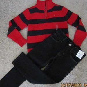 New Tommy Hilfiger Knitted Sweater & H.M Jeans